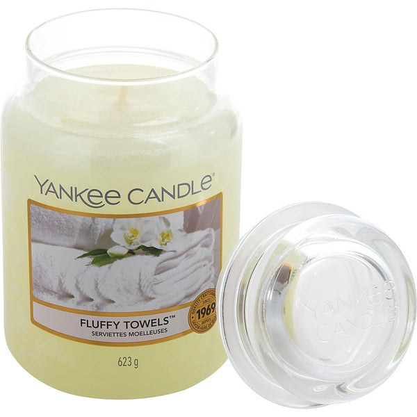 YANKEE CANDLE by Yankee Candle (UNISEX) - FLUFFY TOWELS SCENTED LARGE JAR 22 OZ