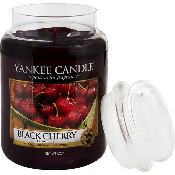 YANKEE CANDLE by Yankee Candle (UNISEX) - BLACK CHERRY SCENTED LARGE JAR 22 OZ