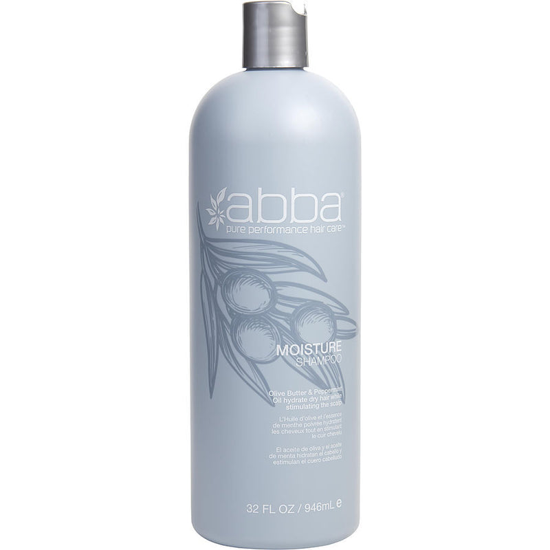 ABBA by ABBA Pure & Natural Hair Care (UNISEX) - MOISTURE SHAMPOO 32 OZ (NEW PACKAGING)