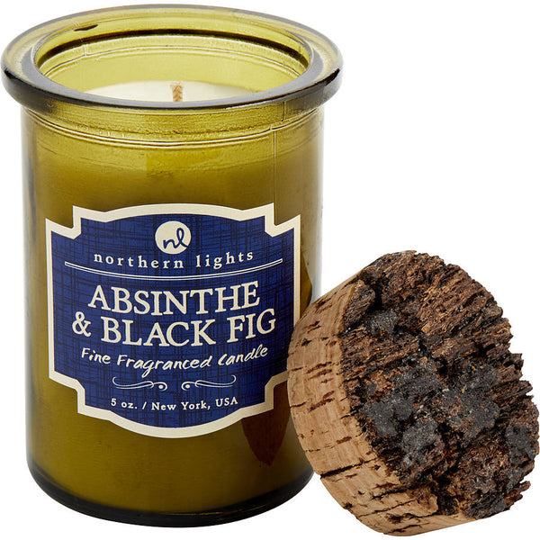 ABSINTHE & BLACK FIG SCENTED by Northern Lights (UNISEX) - SPIRIT JAR CANDLE - 5 OZ. BURNS APPROX. 35 HRS.
