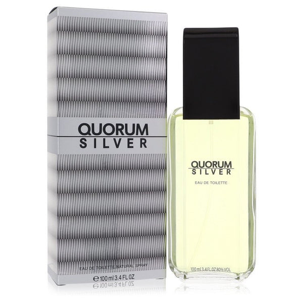 Quorum Silver by Puig Eau De Toilette Spray 3.4 oz (Men)