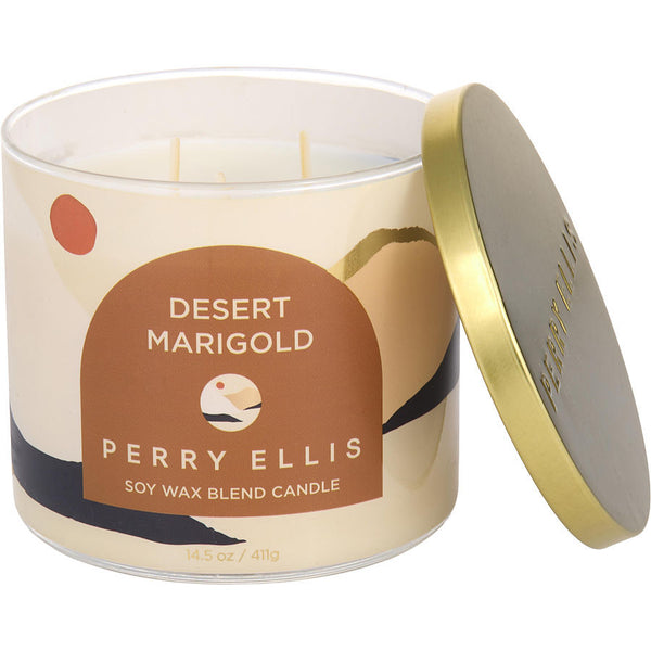 PERRY ELLIS DESERT MARIGOLD by Perry Ellis (UNISEX) - SCENTED CANDLE 14.5 OZ