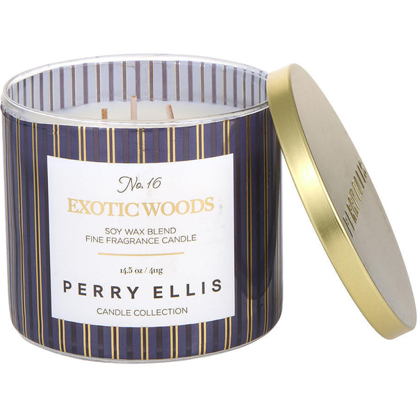 PERRY ELLIS EXOTIC WOODS by Perry Ellis (UNISEX) - SCENTED CANDLE 14.5 OZ