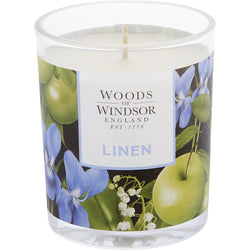 WOODS OF WINDSOR LINEN by Woods of Windsor (WOMEN) - SCENTED CANDLE 5 OZ