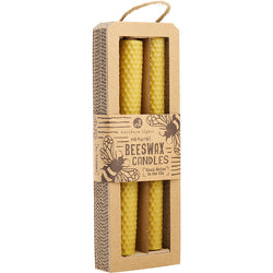 BEESWAX NATURAL by Northern Lights (UNISEX) - 8" TAPER CANDLE (2 PACK)