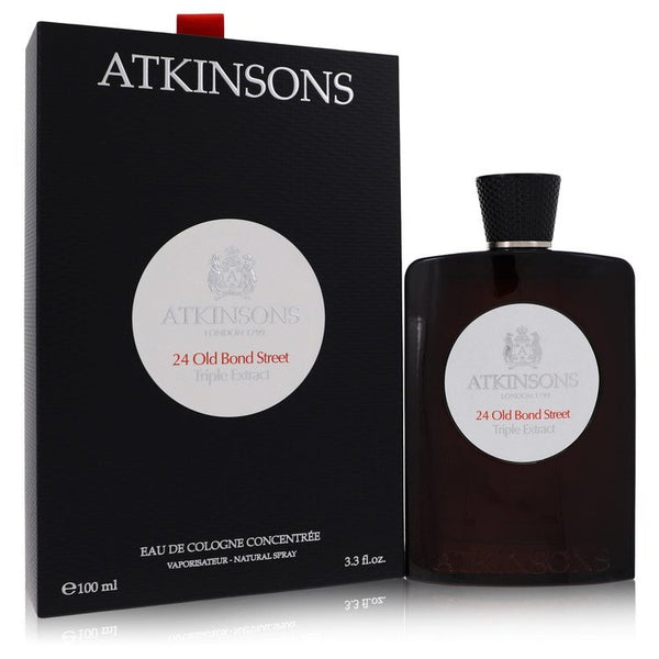 24 Old Bond Street Triple Extract by Atkinsons Eau De Cologne Concentree Spray 3.3 oz (Men)