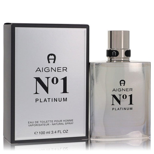 Aigner No. 1 Platinum by Etienne Aigner Eau De Toilette Spray 3.4 oz (Men)