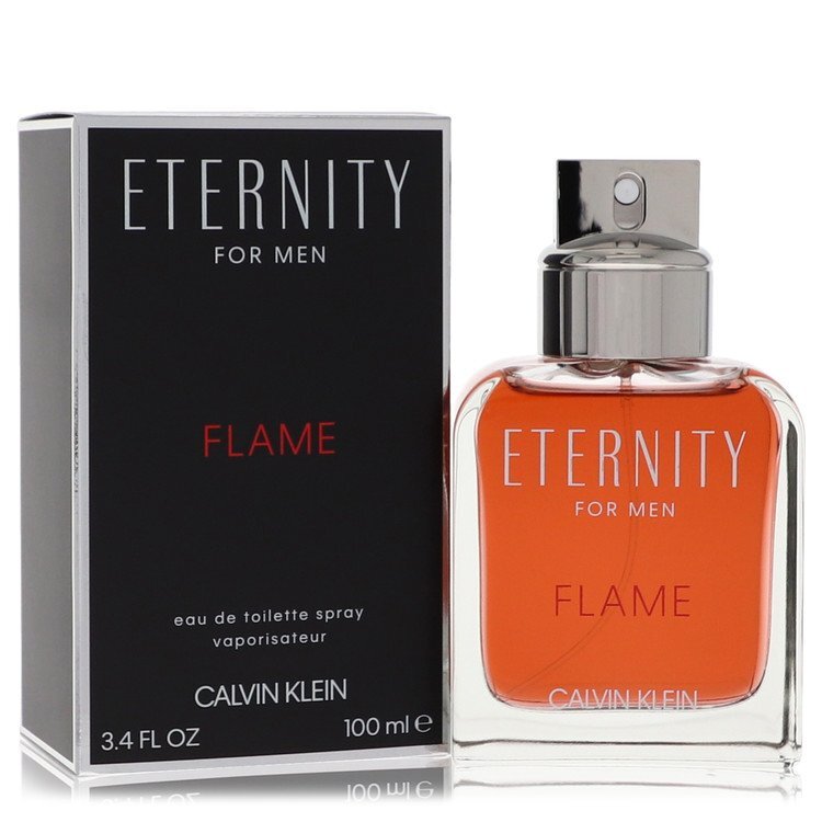 Eternity Flame by Calvin Klein Eau De Toilette Spray 3.4 oz (Men)