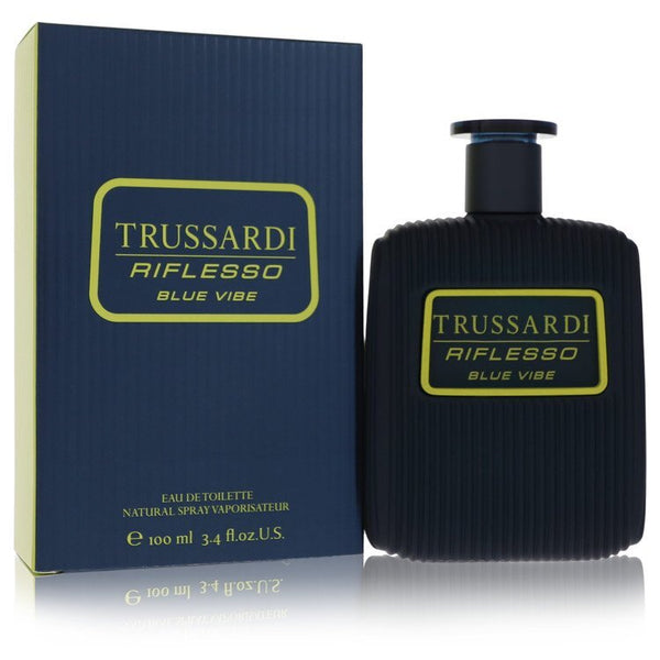 Trussardi Riflesso Blue Vibe by Trussardi Eau De Toilette Spray 3.4 oz (Men)