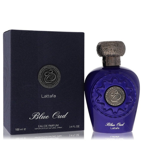 Lattafa Blue Oud by Lattafa Eau De Parfum Spray (Unisex) 3.4 oz (Men)